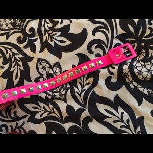 pink “80’s” belt!